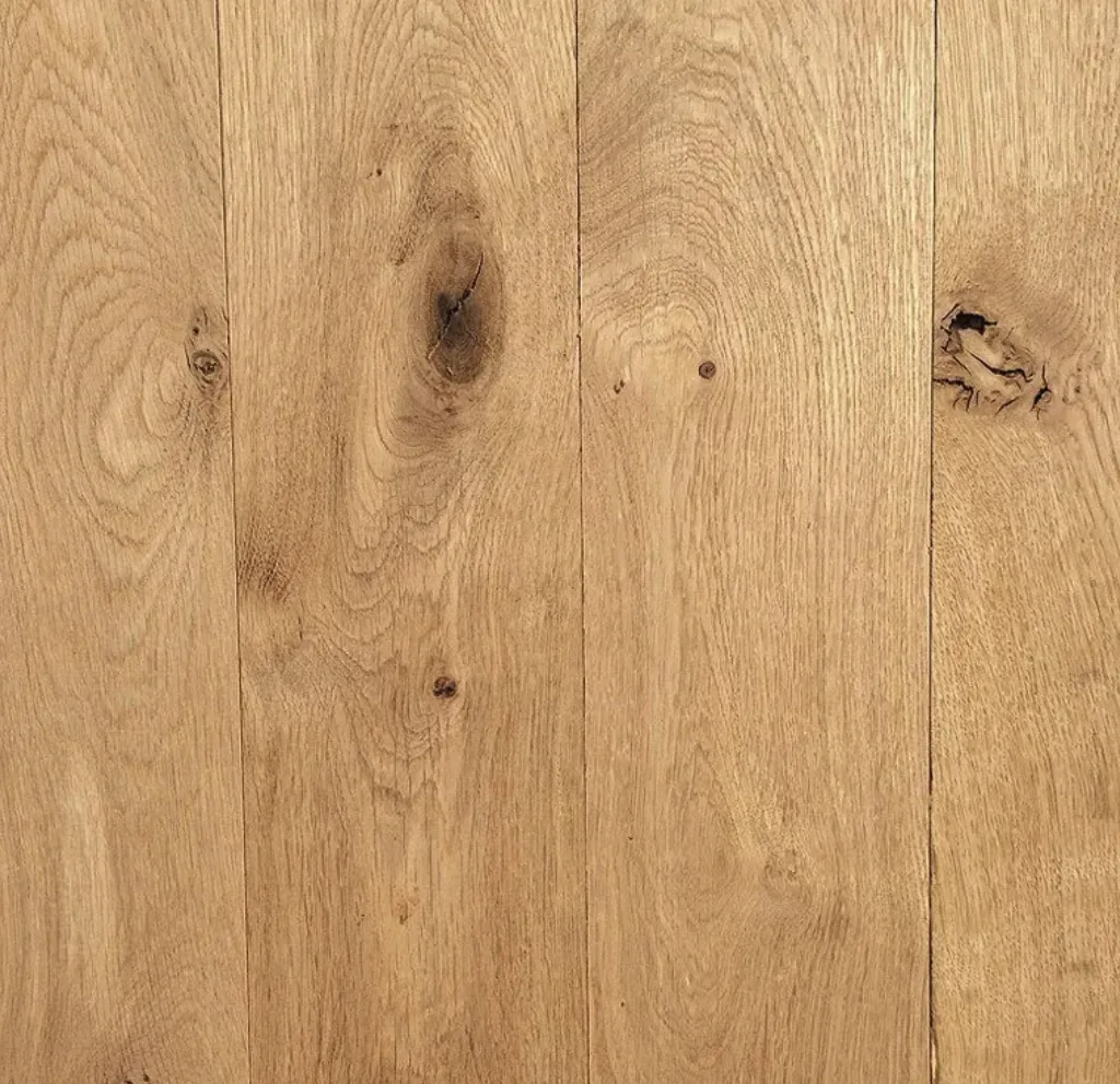 Character oak, with the knots and colour movement left in