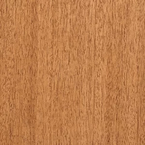 Mahogany, straight-grained with a ribbon stripe