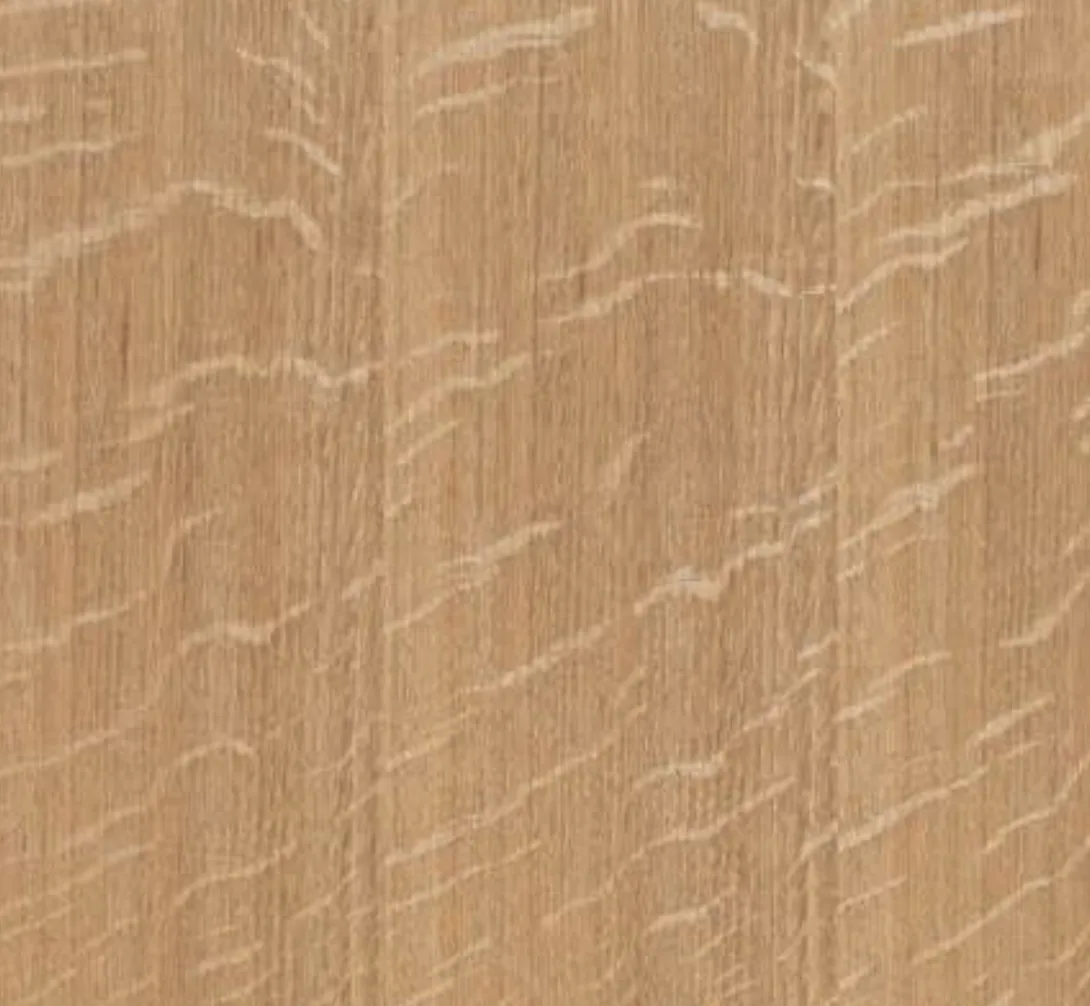 Quarter-sawn English oak, showing the silver ray fleck